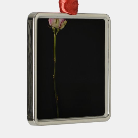 Rosa Rose 3 Ornament Aus Metall (Rechts)