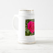 Rosa Rose #4 Bierglas (Vorderseite Links)