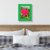 Rosa Rose #4 Leinwanddruck (Insitu (Schlafzimmer))