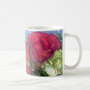 rosa Rose abstrakt Kaffeetasse