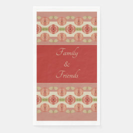 Rosa Rose Accented Designer Serviette