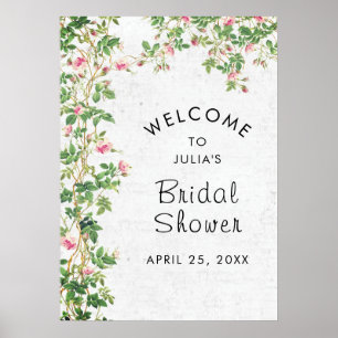 Rosa Rose Alte Wand Vintage Stilzeitschrift Hochze Poster