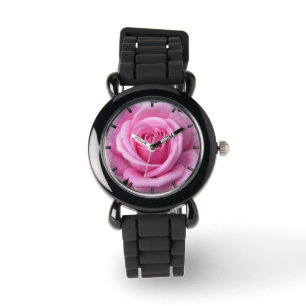 Rosa Rose Anschauen Romantische Rose Armband Pink Armbanduhr