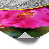 Rosa Rose Art Blume Rahmen erstellen Sie Ihr eigen Poster (Ecke)
