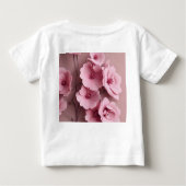 Rosa Rose Ästhetisches Blumenmuster Baby T-shirt (Rückseite)