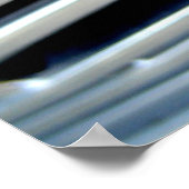 Rosa Rose auf Grillplakat Poster (Ecke)