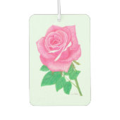 Rosa Rose Autolufterfrischer (Vorderseite)