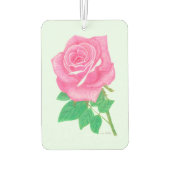 Rosa Rose Autolufterfrischer (Rückseite)