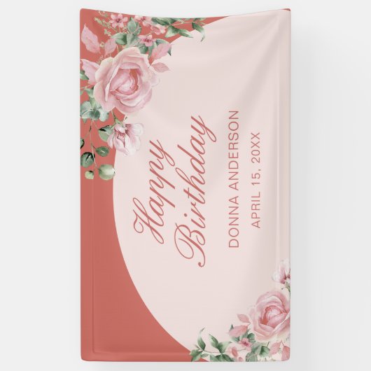 Rosa Rose Banner (Vertikal)