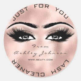 Rosa Rose Beauty Glitzer Skin Lash Makeuaner Runder Aufkleber