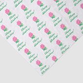 Rosa Rose Birthday White Seidenpapier (Detail)