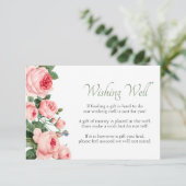 Rosa Rose Bläschen Elegante zum Wohlfühlen Begleitkarte (Stehend Vorderseite)