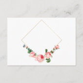 Rosa Rose Bläschen Elegante zum Wohlfühlen Begleitkarte (Rückseite)