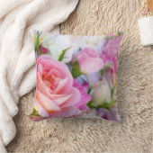 Rosa Rose - Bläschen - Monogramm Kissen (Decke)