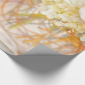 Rosa Rose Blue Hydrangea Vase Bouquet Rose Blume Geschenkpapier (Ecke)