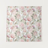 Rosa Rose Blues Wandteppich (Vorderseite)