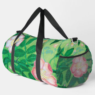 Rosa Rose blühend Duffle Bag