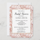 Rosa Rose Blume Einladung (Vorderseite)