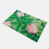 Rosa Rose Blume Geheimgarten Fußmatte (Schrägansicht)