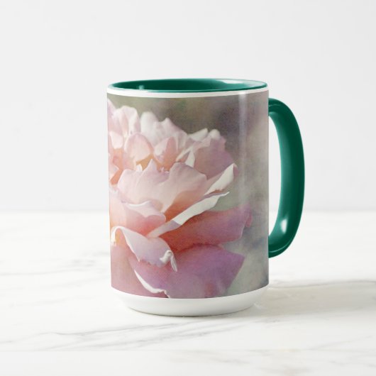 Rosa Rose Blume Tasse Cup (VorderseiteRechts)