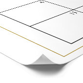 Rosa Rose Blumenbeweis Fälliges Datum Kalender Poster (Ecke)