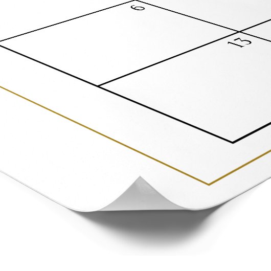 Rosa Rose Blumenbeweis Fälliges Datum Kalender Poster (Ecke)