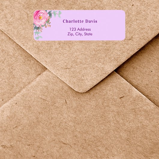 Rosa Rose Blumengrün Rücksendeadresse