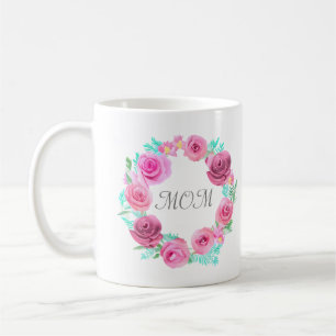 Rosa Rose Blumenregen Kaffeetasse