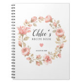 Rosa Rose Blumenrezeptur Buch (Vorderseite)