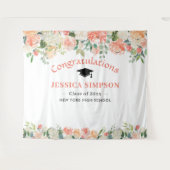 Rosa Rose Blumenrot Foto Hintergrund Abschluss Wandteppich (Vorderseite (Horizontal))