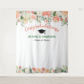 Rosa Rose Blumenrot Foto Hintergrund Abschluss Wandteppich (Vorderseite)