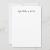 Rosa Rose Blumenstrauß Dusche Einladung (Rückseite)