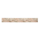 Rosa Rose Blush Gold Zebra Animal Print Satinband (Vorderseite)