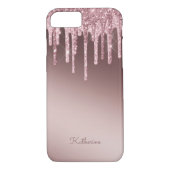 Rosa Rose Blush Lila Glitzer Sparkone Case-Mate iPhone Hülle (Rückseite)
