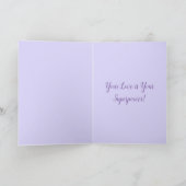 Rosa Rose Blüte Ihre Liebe führt Angebotskarte aus Karte (Innenseite)