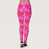 Rosa Rose Bokeh, Sparkle Pink Leggings (Rückseite)