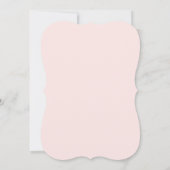 Rosa Rose Brautparty Einladung (Rückseite)