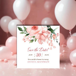 Rosa Rose Brautparty Save The Date