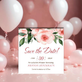 Rosa Rose Brautparty Save The Date