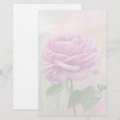 Rosa Rose Briefpapier (Vorne/Hinten)