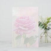 Rosa Rose Briefpapier (Stehend Vorderseite)