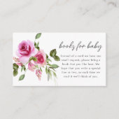 Rosa Rose | Buchungsanfrage Kinderdusche Begleitkarte (Vorderseite)