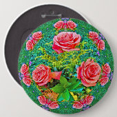 Rosa Rose Button (Vorne & Hinten)