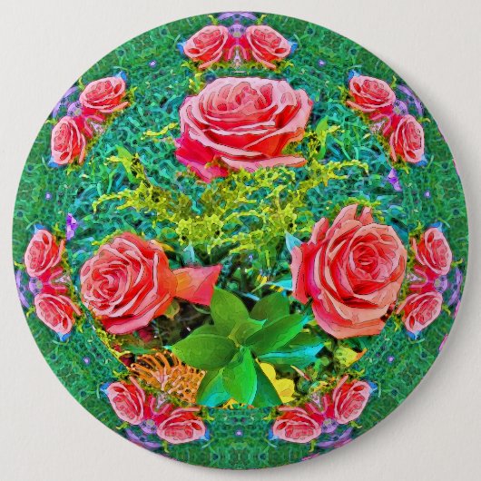 Rosa Rose Button (Vorderseite)
