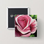 Rosa Rose Button (Vorne & Hinten)