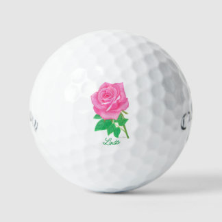 Rosa Rose Callaway Superweiche Golfbälle mit Text