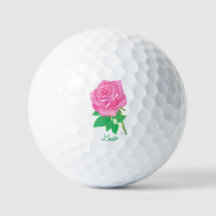 Rosa Rose Callaway Superweiche Golfbälle mit Text
