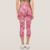 Rosa Rose Capri Leggings (Rückseite)