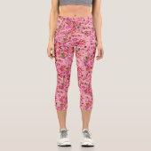 Rosa Rose Capri Leggings (Vorderseite)