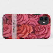 Rosa Rose Case-Mate iPhone Hülle (Rückseite (Horizontal))